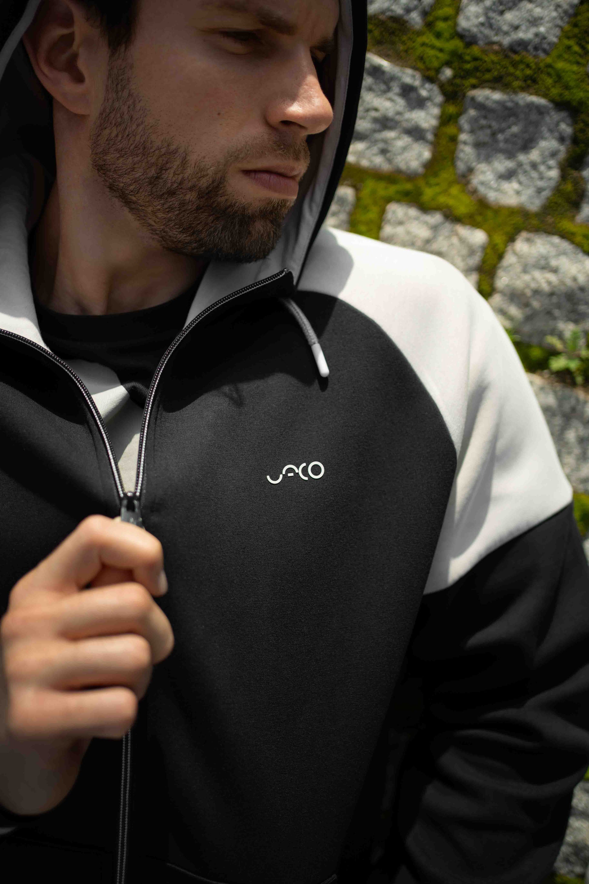 Sudadera FlexTech Zip Bicolor