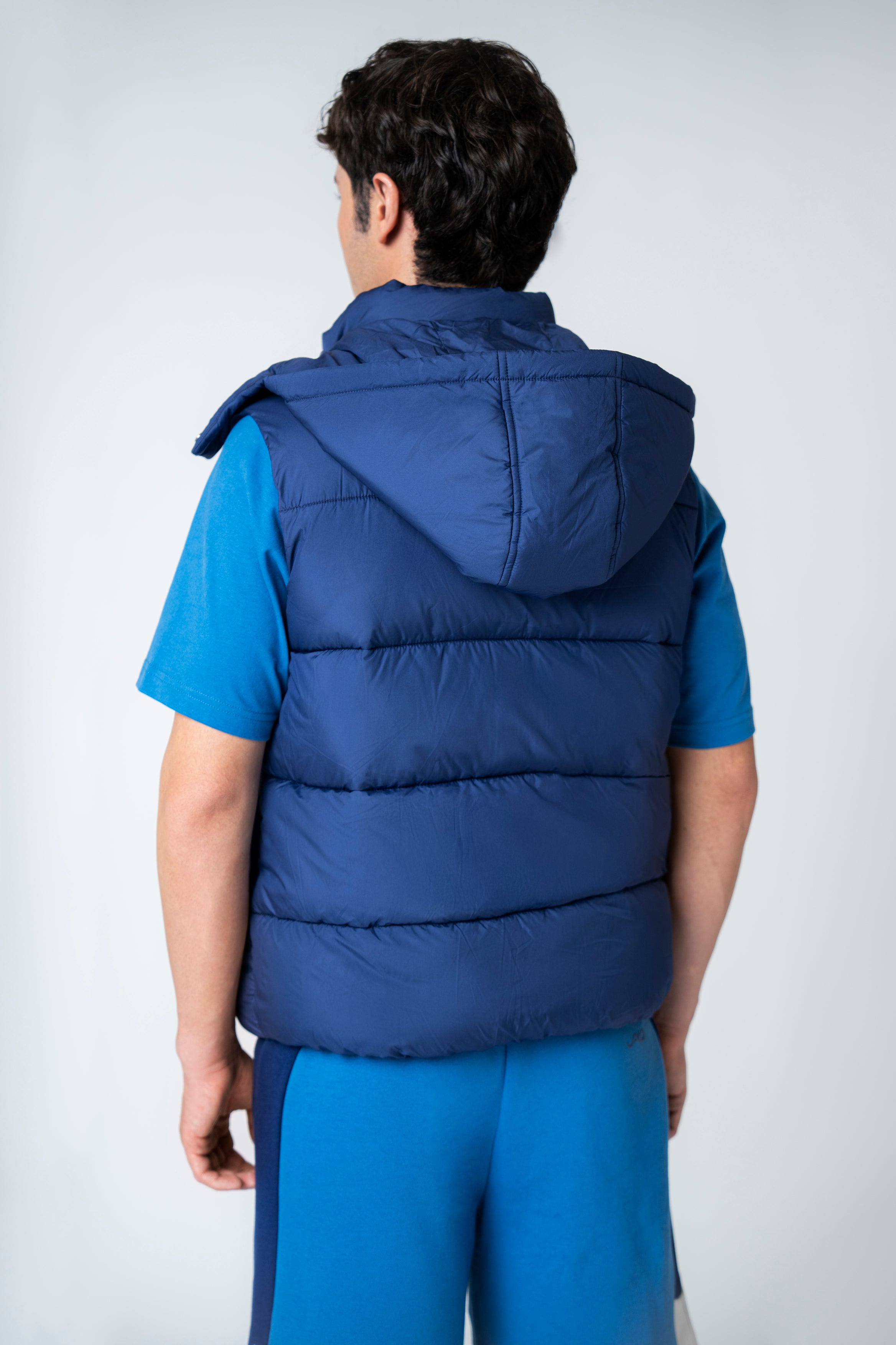 Collection of UACO Navy Quilted Vest in a gallery layout