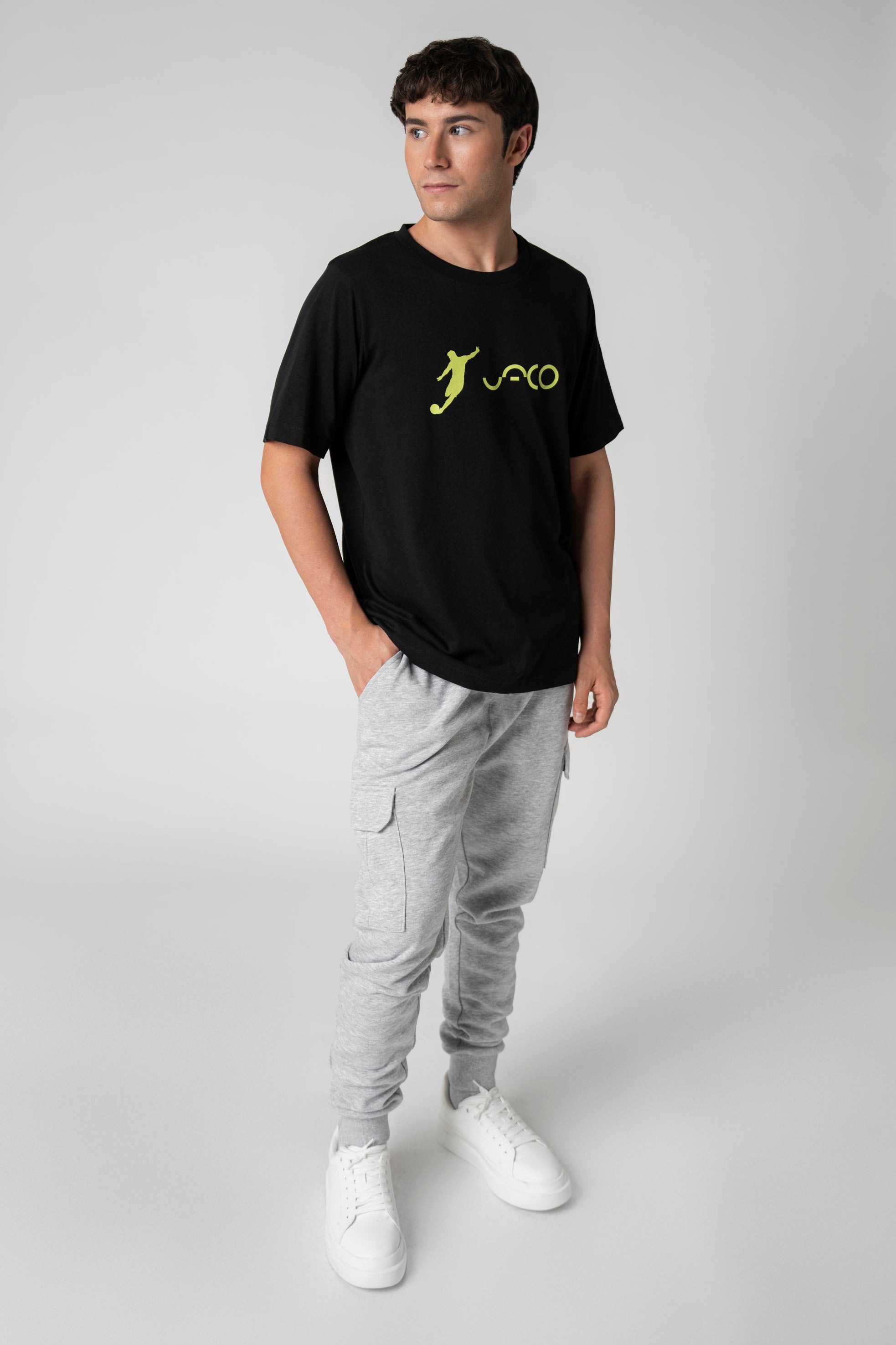 Collection of Icon UACO black T-shirt in a gallery layout